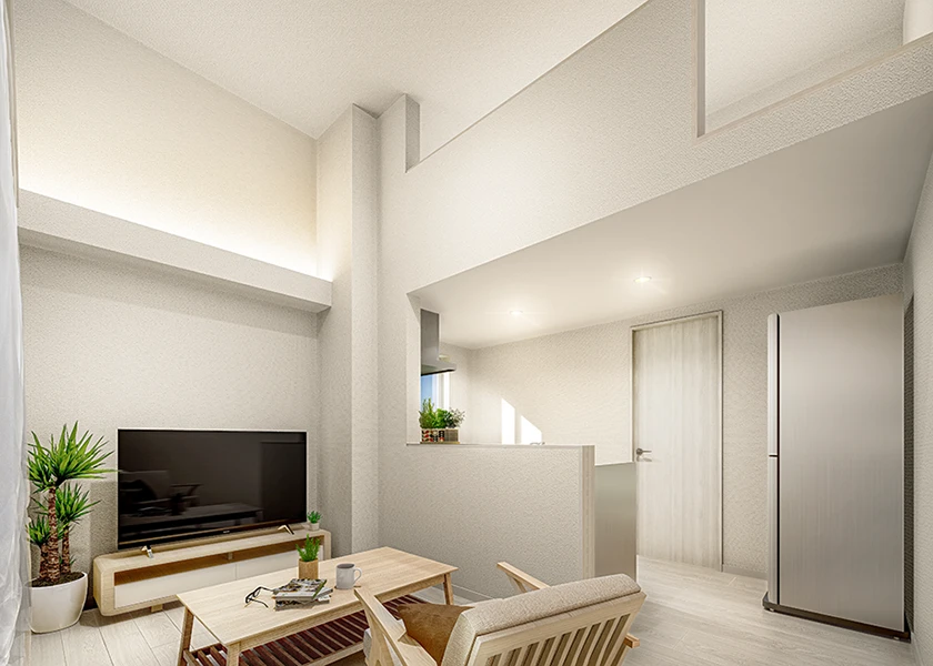 INVEXのロフト付き2階建てアパート室内イメージ