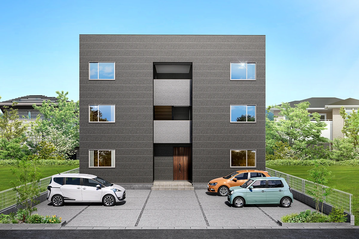 INVEXの3階建てアパート