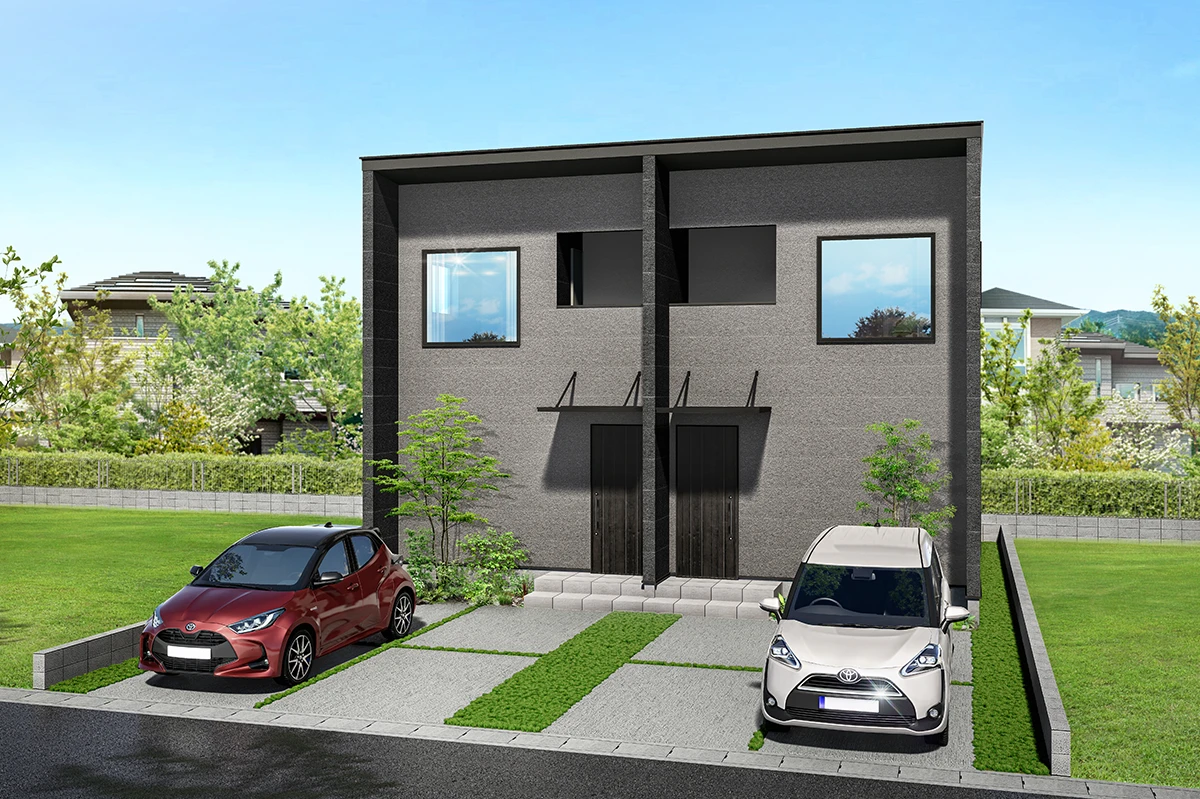 テラスハウス風戸建て